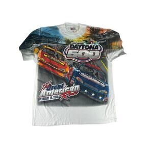 Vintage Daytona 500 Racing Nascar 2006 Chase All Over Print Tshirt Size Large